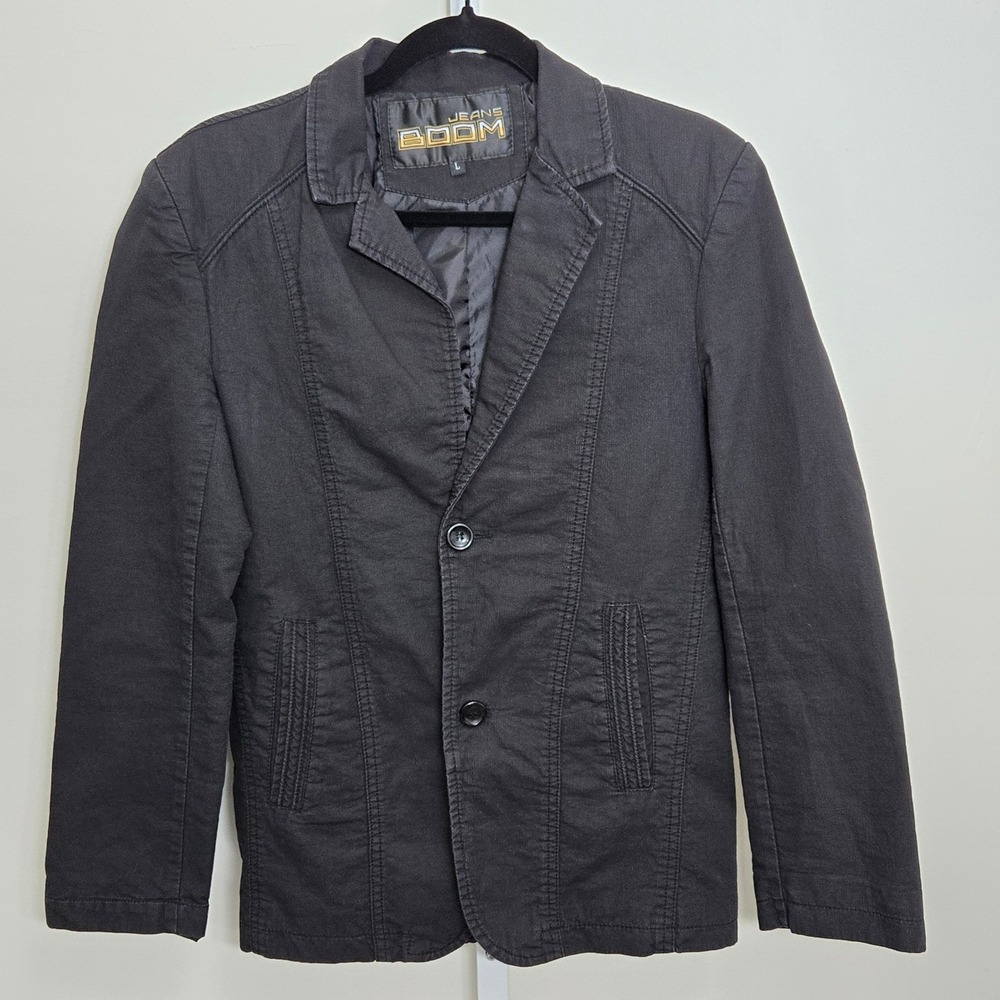 BOOM JEANS Black Casual Blazer‎ Jacket Women's Size L